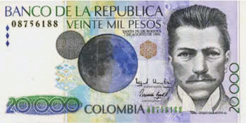 Peso Colombiano Moneda Banderas De Países Peso Colombiano