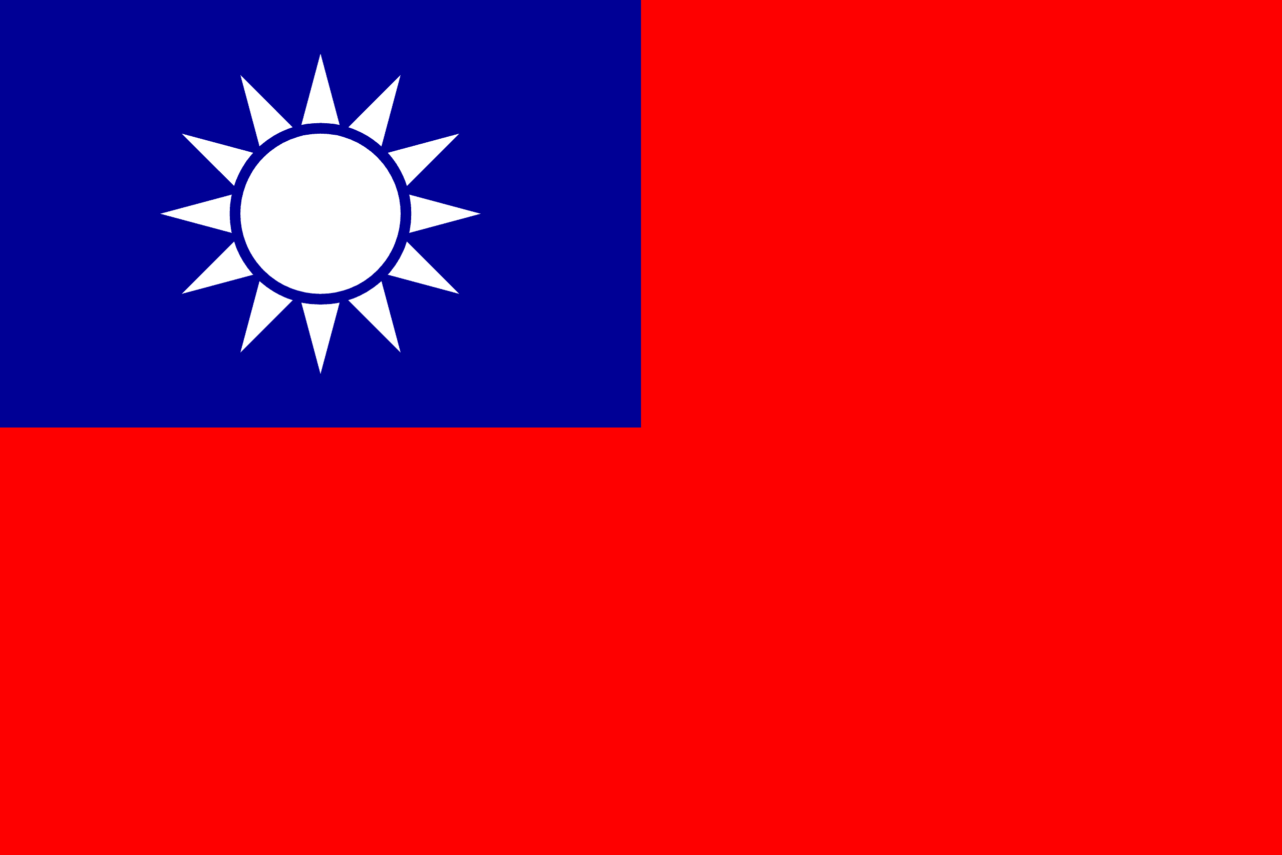 Resultado de imagen para TAIWAN BANDERA