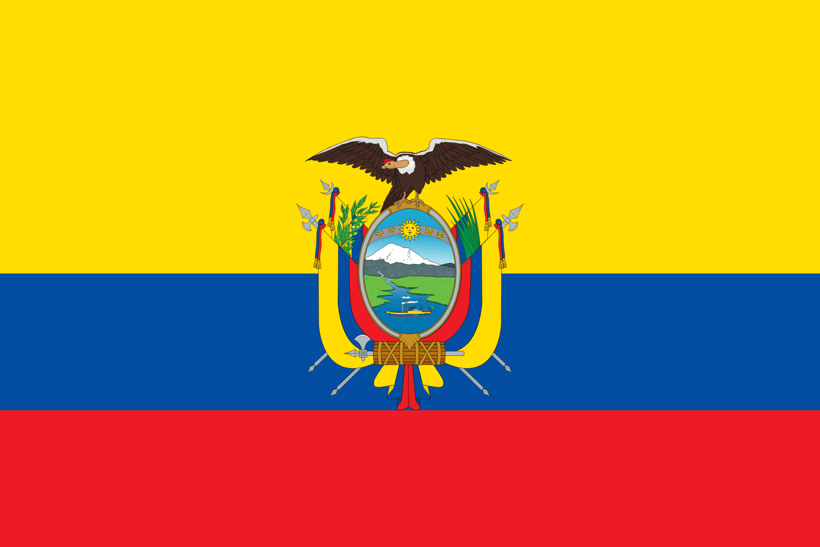 Resultado de imagen para bandera de ecuador