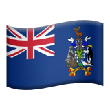 Islas Georgias del Sur y Sándwich del Sur Apple Emoji