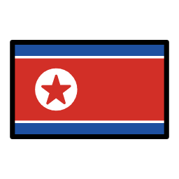 Corea del Norte OpenMoji Emoji