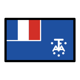 Tierras Australes y Antárticas Francesas OpenMoji Emoji