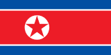 Bandera de Corea del Norte