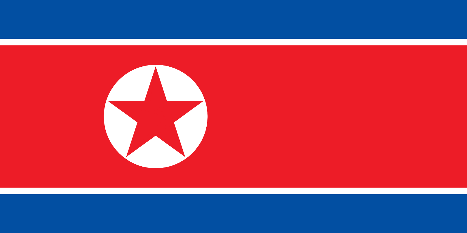 Bandera de Corea del Norte Banderasmundo.es