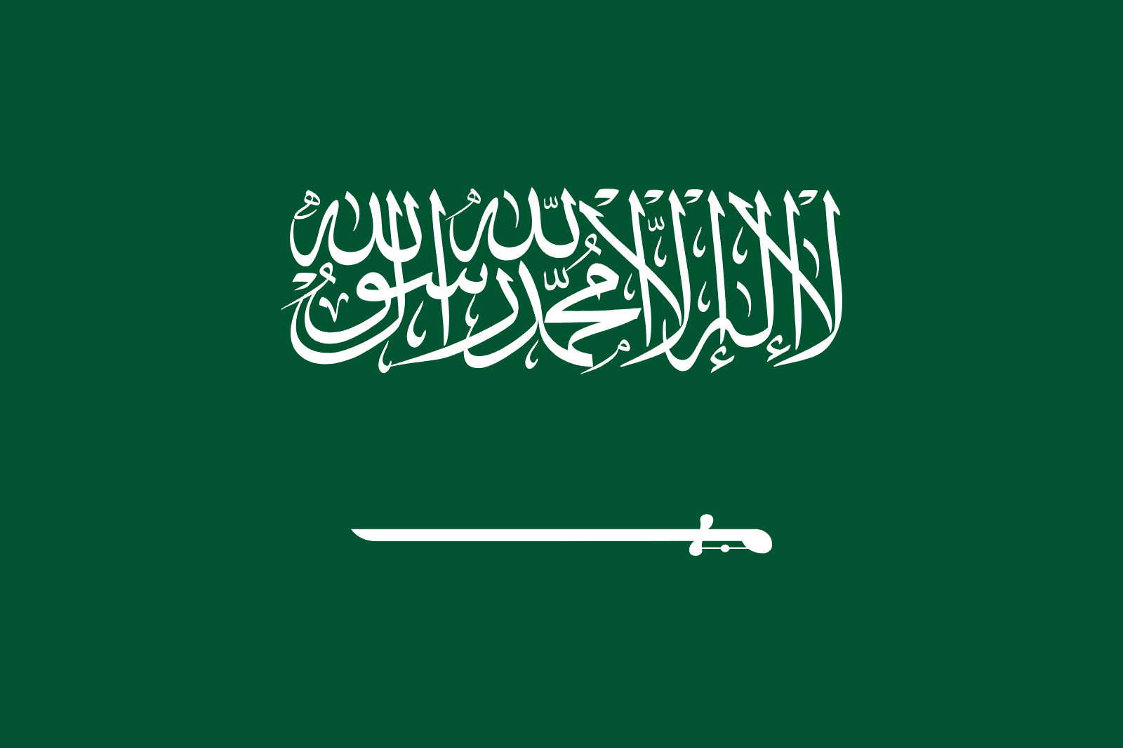 Bandera de Arabia Saudita Banderasmundo.es