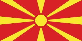 Bandera de Macedonia del Norte