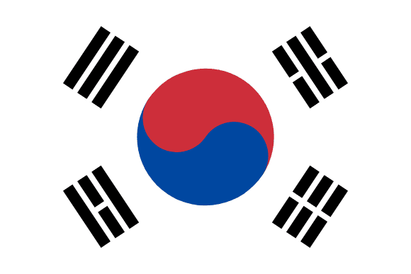 Bandera de Corea del Sur | Banderas-mundo.es