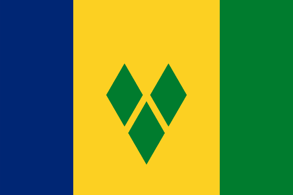 Bandera de San Vicente y las Granadinas